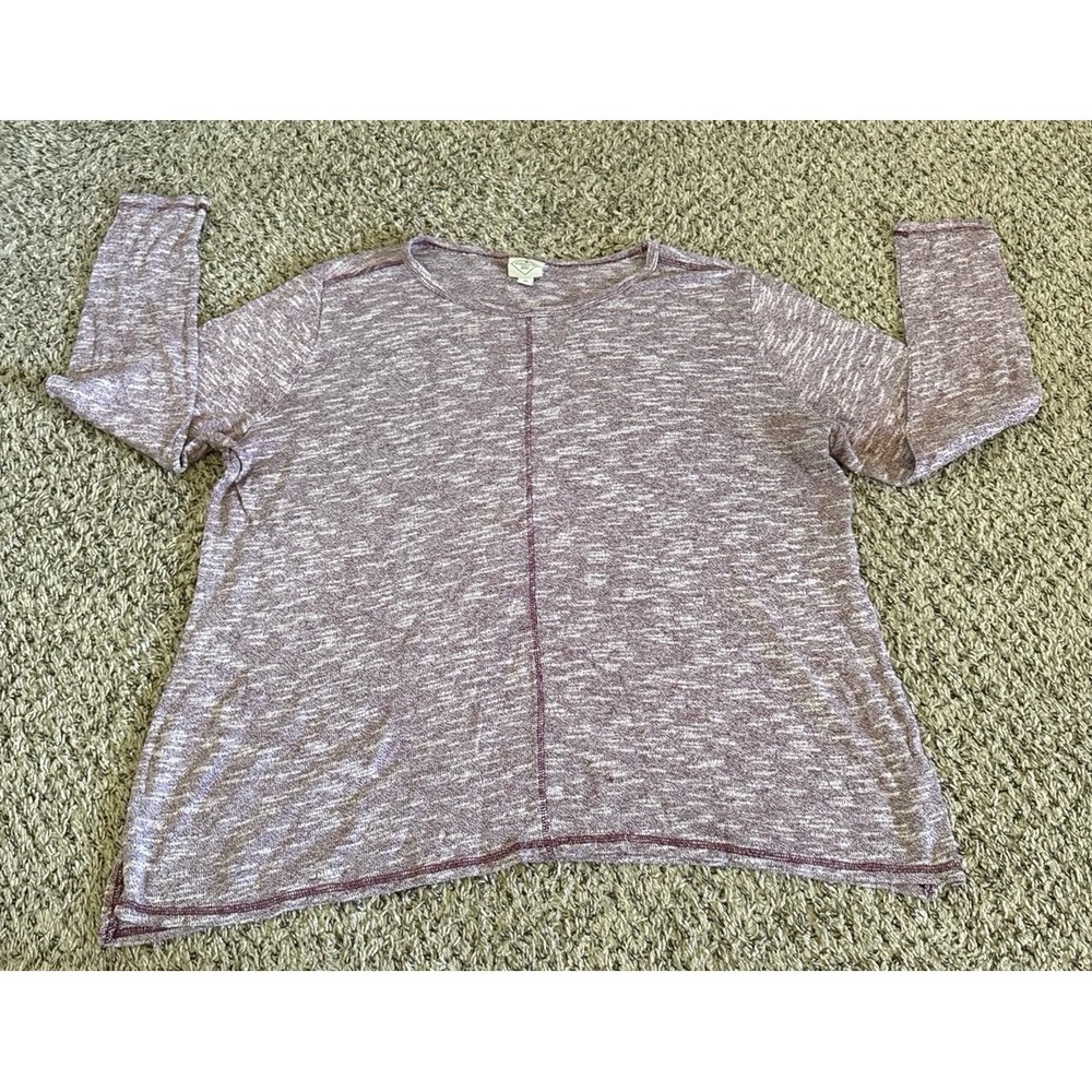 St. John's Bay Women's Purple Long‎ Sleeve Tee Size 2X